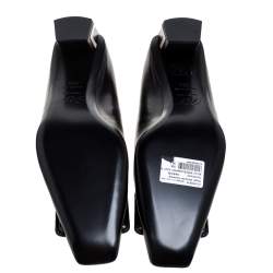 Pre Owned Roger Vivier Black/Pink Leather Bucket Belle Pumps Size 38.5