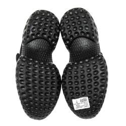 Roger Vivier Black Canvas Sneaky Viv Embellished Slip On Sneakers Size 39
