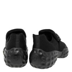 Roger Vivier Black Canvas Sneaky Viv Embellished Slip On Sneakers Size 39
