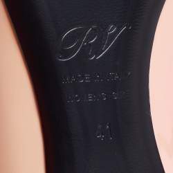 Pre Owned Roger Vivier Beige Patent Leather Trompette Ballet Flats Size 41