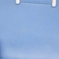 Roger Vivier Blue/White Leather Flap Shoulder Bag