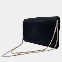 Pre Owned Roger Vivier Black Satin satin clutch and shoulder bag