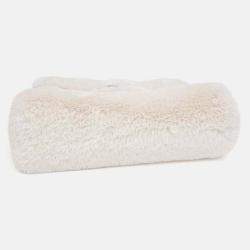 Pre Owned Roger Vivier Beige Fur chain shoulder bag