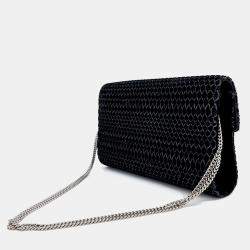 Pre Owned Roger Vivier Black Velvet Velvet Crossbody Bag