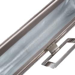 Pre Owned Roger Vivier Metallic Silver Satin Belle Clutch