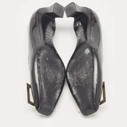 Pre Owned Roger Vivier Black Patent Leather Belle Vivier Pumps Size 35.5