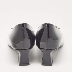 Pre Owned Roger Vivier Black Patent Leather Belle Vivier Pumps Size 35.5