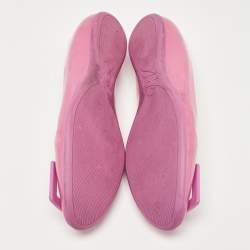 Roger Vivier Pink Patent Leather Gommette Ballet Flats Size 40