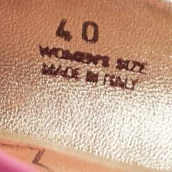 Roger Vivier Pink Patent Leather Gommette Ballet Flats Size 40