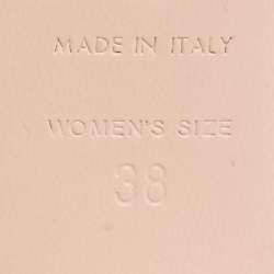 Pre Owned Roger Vivier Beige Patent Leather and Suede Trompette Pumps Size 38