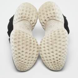Roger Vivier Black Mesh Viv Run Light Strass Buckle Sneakers Size 38