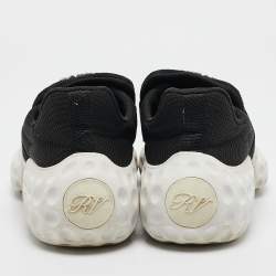Roger Vivier Black Mesh Viv Run Light Strass Buckle Sneakers Size 38