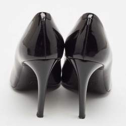 Pre Owned Roger Vivier Black Patent Leather Belle Vivier Trompette Pumps Size 37