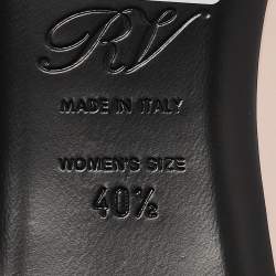 Pre Owned Roger Vivier Pink/Black Leather Belle Vivier Pumps Size 40.5