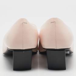 Pre Owned Roger Vivier Pink/Black Leather Belle Vivier Pumps Size 40.5