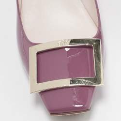 Pre Owned Roger Vivier Pink Patent Leather Belle Vivier Pumps Size 39