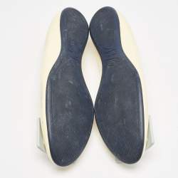 Roger Vivier Yellow Patent Leather Trompette Ballet Flats Size 39