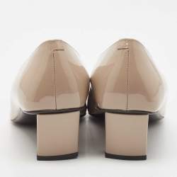 Pre Owned Roger Vivier Beige Patent Leather Belle Vivier Pumps Size 41