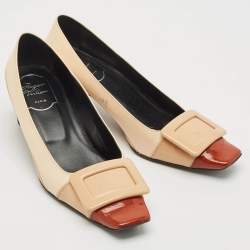 Roger Vivier Multicolor Patent Leather Belle Pumps Size 36.5