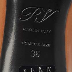 Roger Vivier Brown Leather Buckle Block Heel Pumps Size 36