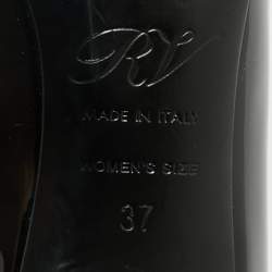 Roger Vivier Black Patent Leather Trompette Pumps Size 37