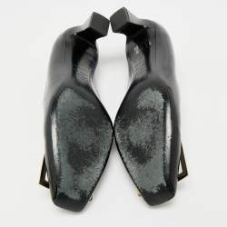 Roger Vivier Black Patent Leather Trompette Pumps Size 37
