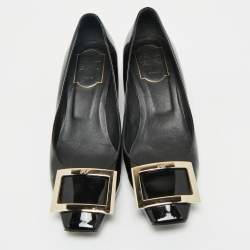 Roger Vivier Black Patent Leather Trompette Pumps Size 37