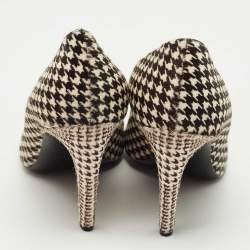 Pre Owned Roger Vivier Brown/Cream Calf Hair Trompette Pumps Size 40