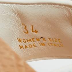 Pre Owned Roger Vivier White Leather Crystal Embellished Viv Clogs Size 34