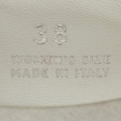 Pre Owned Roger Vivier Light Grey/Beige Satin Crystal Embellished Sneaky Viv Slip On Sneakers Size 38