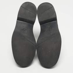 Pre Owned Roger Vivier Black Patent Leather Viv' Rangers Metal Buckle Chelsea Boots Size 40