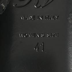 Pre Owned Roger Vivier Brown Leather Trompette Pumps Size 41