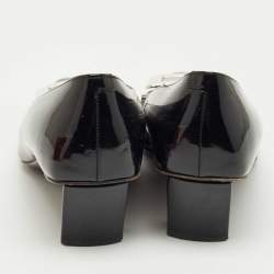 Pre Owned Roger Vivier Black Patent Leather Belle Vivier Pumps Size 37