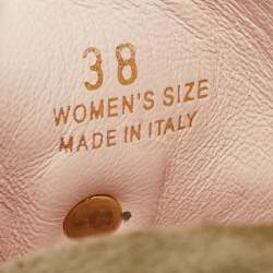 مملوكة مسبقًا حذاء لوفرز فيف رينجرز شامواه أخضر روجر فيفيه مقاس 38