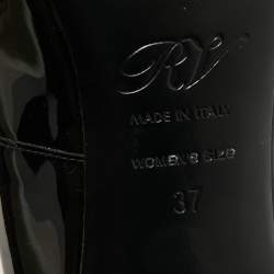 مملوكة مسبقًا Roger Vivier Belle Vivier Size 37 Black Patent Leather Pumps