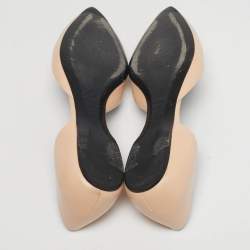 مملوكة مسبقًا Roger Vivier Trompette Size 38.5 Beige Leather D'orsay Ballet Flats