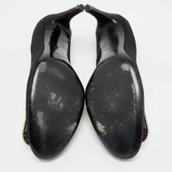 مملوكة مسبقًا Roger Vivier Trompette Size 41 Black Satin Pumps