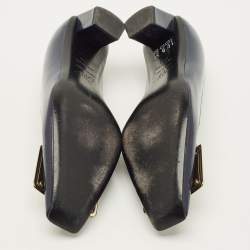 Pre Owned حذاء كعب عالي روجر فيفييه بيل جلد لامع أسود مقاس 37