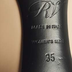 Pre Owned Roger Vivier Belle Vivier Trompette Size 35 Beige Patent Leather Pumps