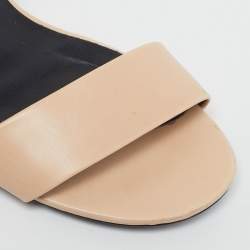 Pre Owned Roger Vivier Size 36 Pink Leather Block Heel Ankle Strap Sandals