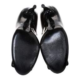 Pre Owned Roger Vivier Black Patent Leather Trompette Pumps Size 39