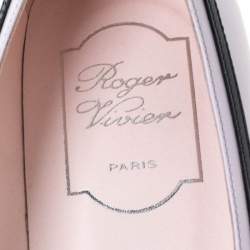 Pre Owned Roger Vivier Pale Pink Leather Buckle Pumps Size 38