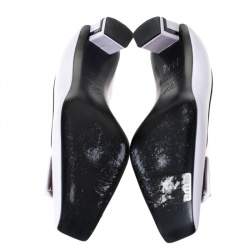 Pre Owned Roger Vivier Pale Pink Leather Buckle Pumps Size 38