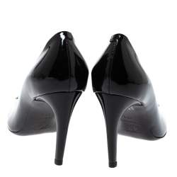 Pre Owned Roger Vivier Black Patent Leather Belle Pumps Size 40.5