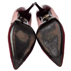 Pre Owned Roger Vivier Multicolor Suede Pumps Size 37.5