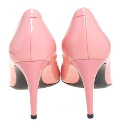 Pre Owned Roger Vivier Pink Patent Leather Trompette Pumps Size 40