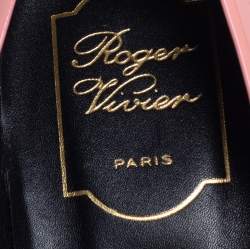 Pre Owned Roger Vivier Pink Patent Leather Trompette Pumps Size 40