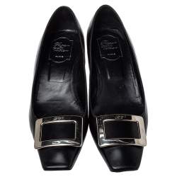 Pre Owned Roger Vivier Black Leather Pumps Size 41