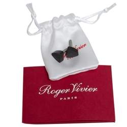 Pre Owned Roger Vivier Red Patent Leather Embellished Pumps Size 38