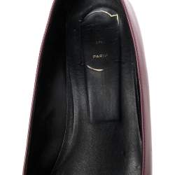 Pre Owned Roger Purple Patent Leather Trompette Ballet Flats Size 39